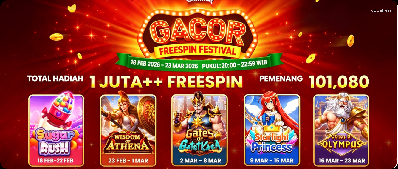 Login cicakwin Sekarang Bonus Melimpah